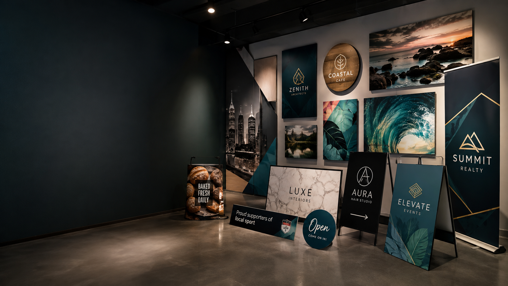 JBM Displays printed products, signage, wall art and display solutions