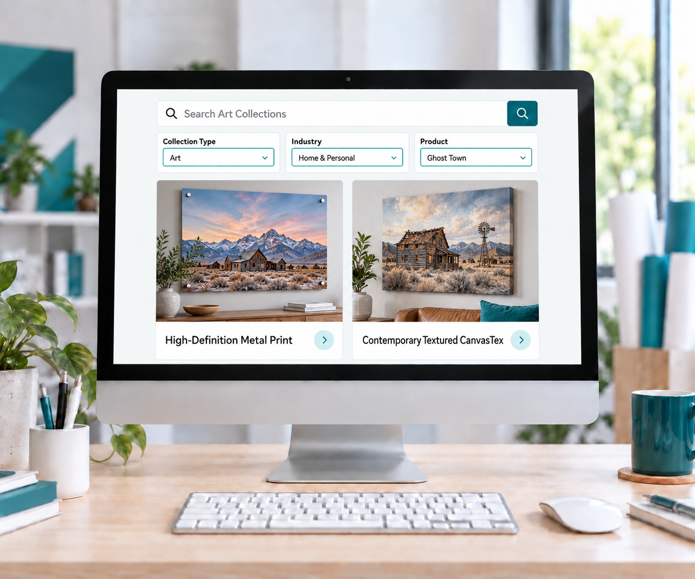 Example showing Art, Home and Personal, and Ghost Town filters working together