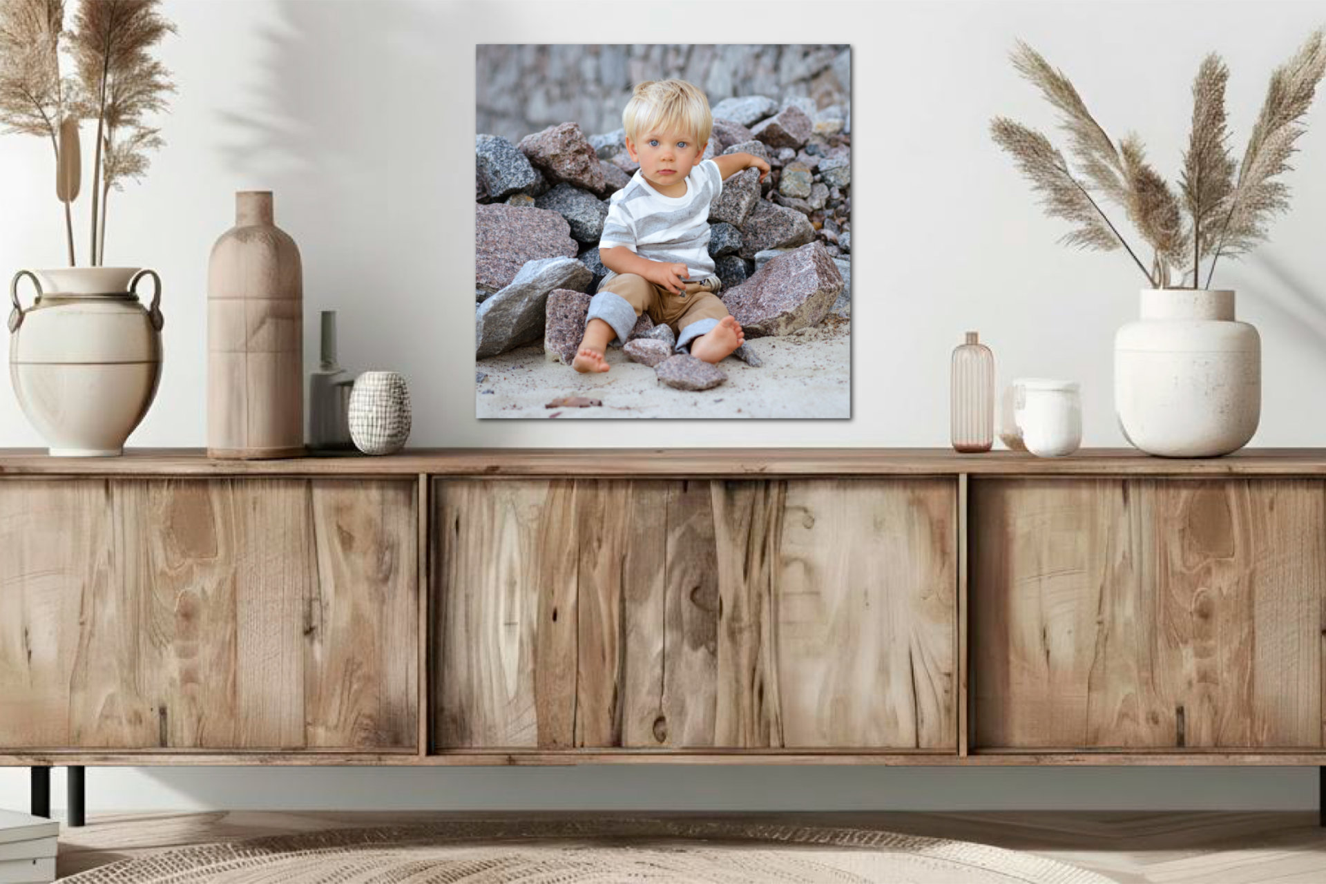 Custom Design Studio Metal Print Gallery size 76.2×76.2 cm printed on premium aluminium panel