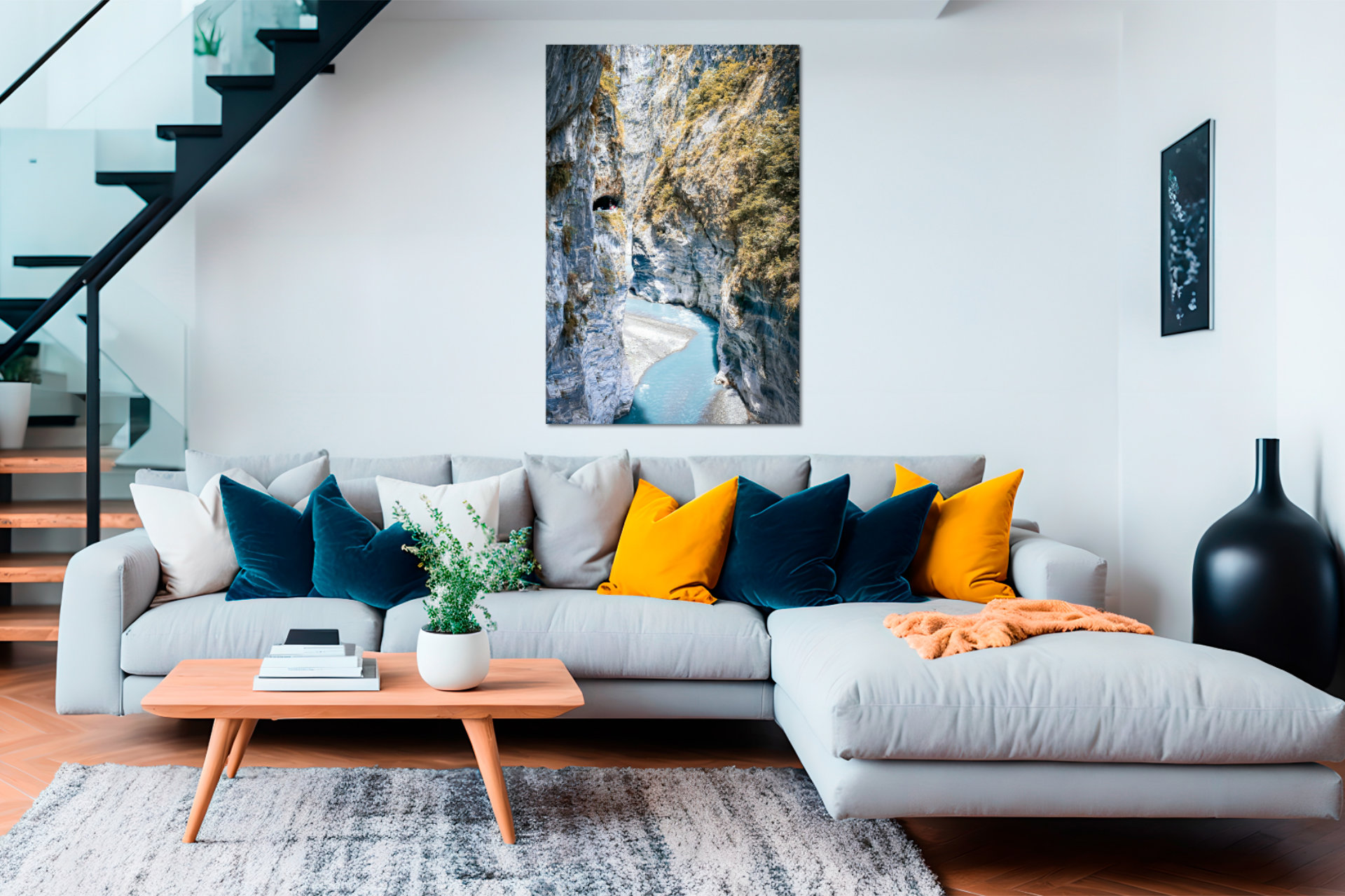 Custom Design Studio Metal Print Studio size 101.6×152.4 cm printed on premium aluminium panel