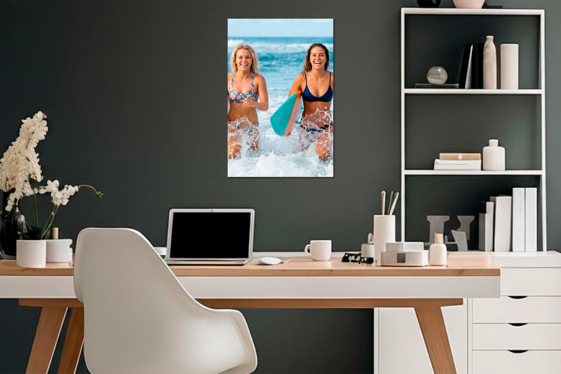 Custom Design Studio Metal Print Studio size 50.8×76.2 cm printed on premium aluminium panel