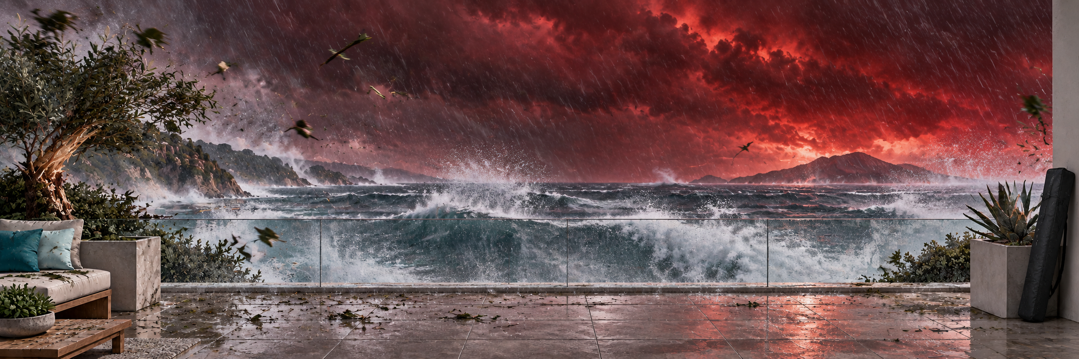 Storm conditions when a Teardrop System must not be used