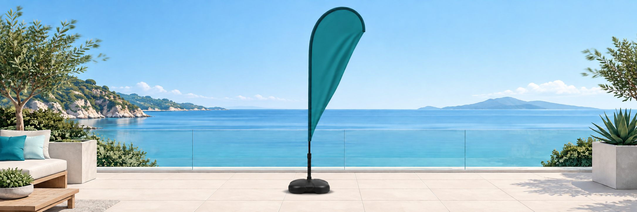 Light breeze conditions suitable for a Teardrop System
