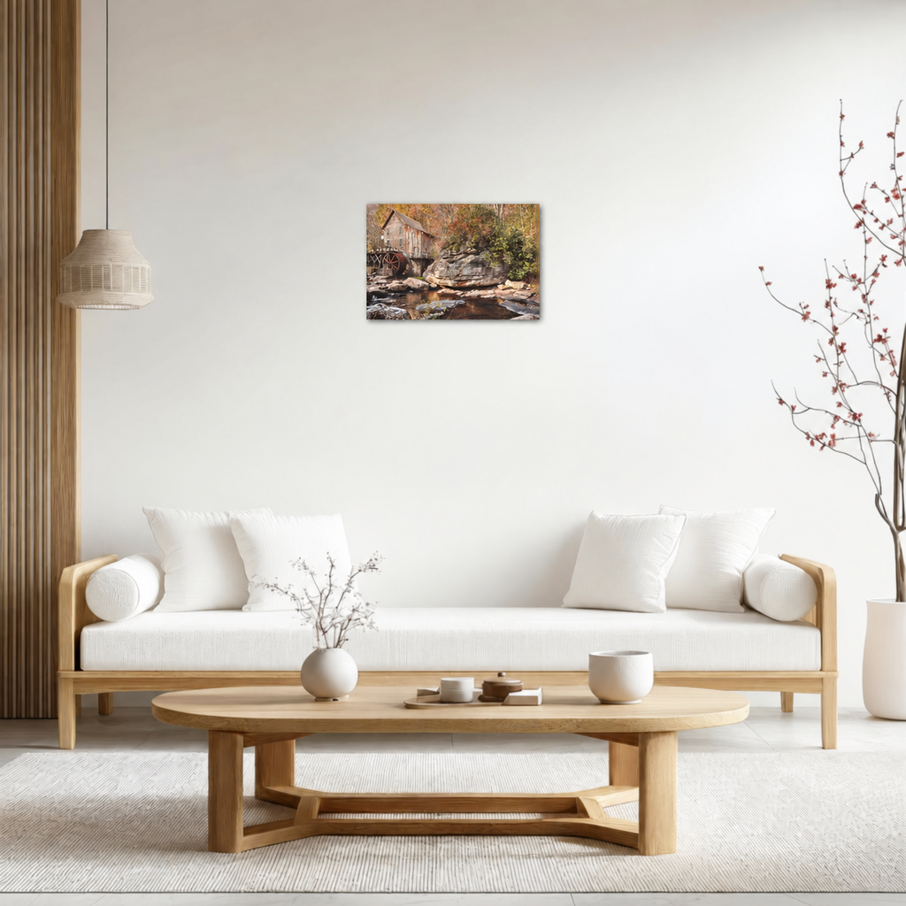 Classic ChromaLuxe® HD Metal Print room view