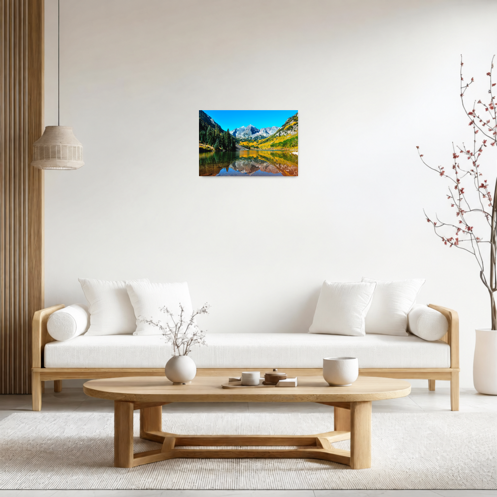 Classic ChromaLuxe® HD Metal Print room view