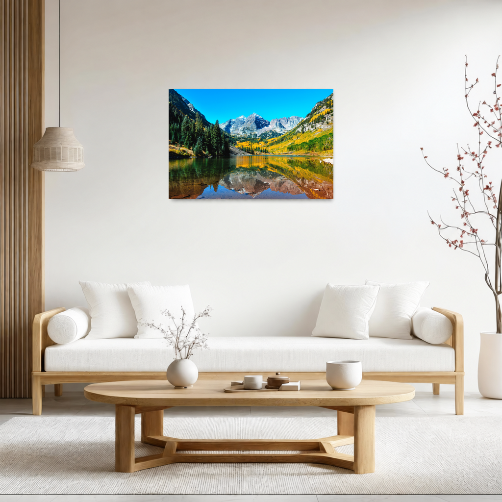 Edition ChromaLuxe® HD Metal Print room view
