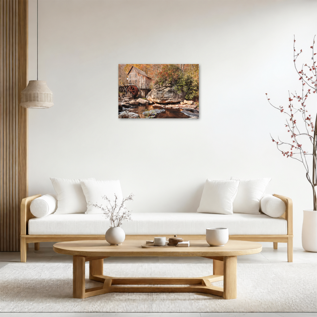 Signature ChromaLuxe® HD Metal Print room view