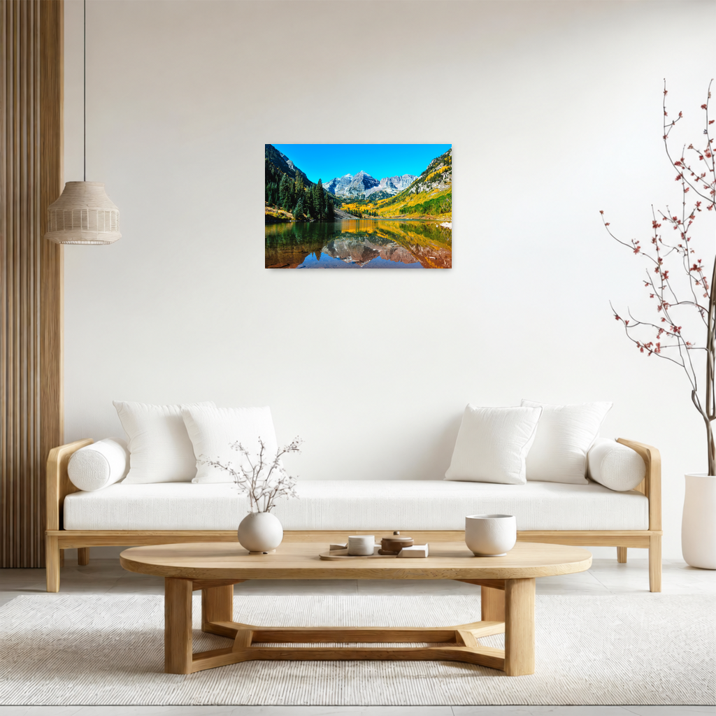 Signature ChromaLuxe® HD Metal Print room view