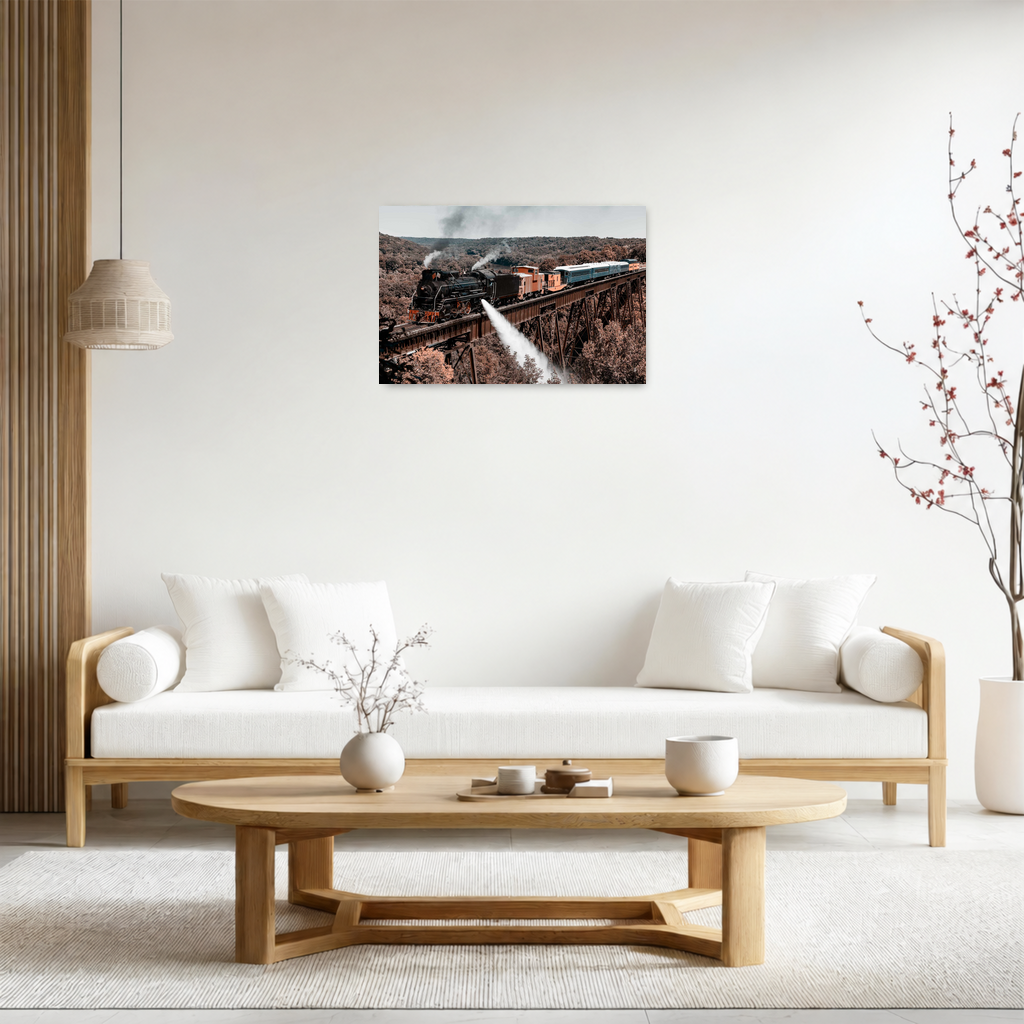 Signature ChromaLuxe® HD Metal Print room view