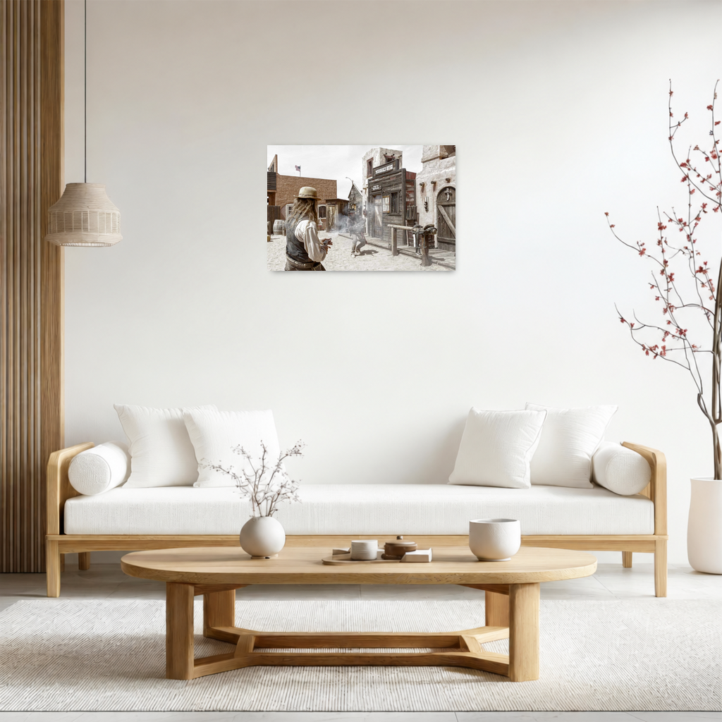 Signature ChromaLuxe® HD Metal Print room view