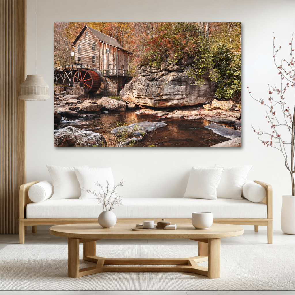 Statement ChromaLuxe® HD Metal Print room view