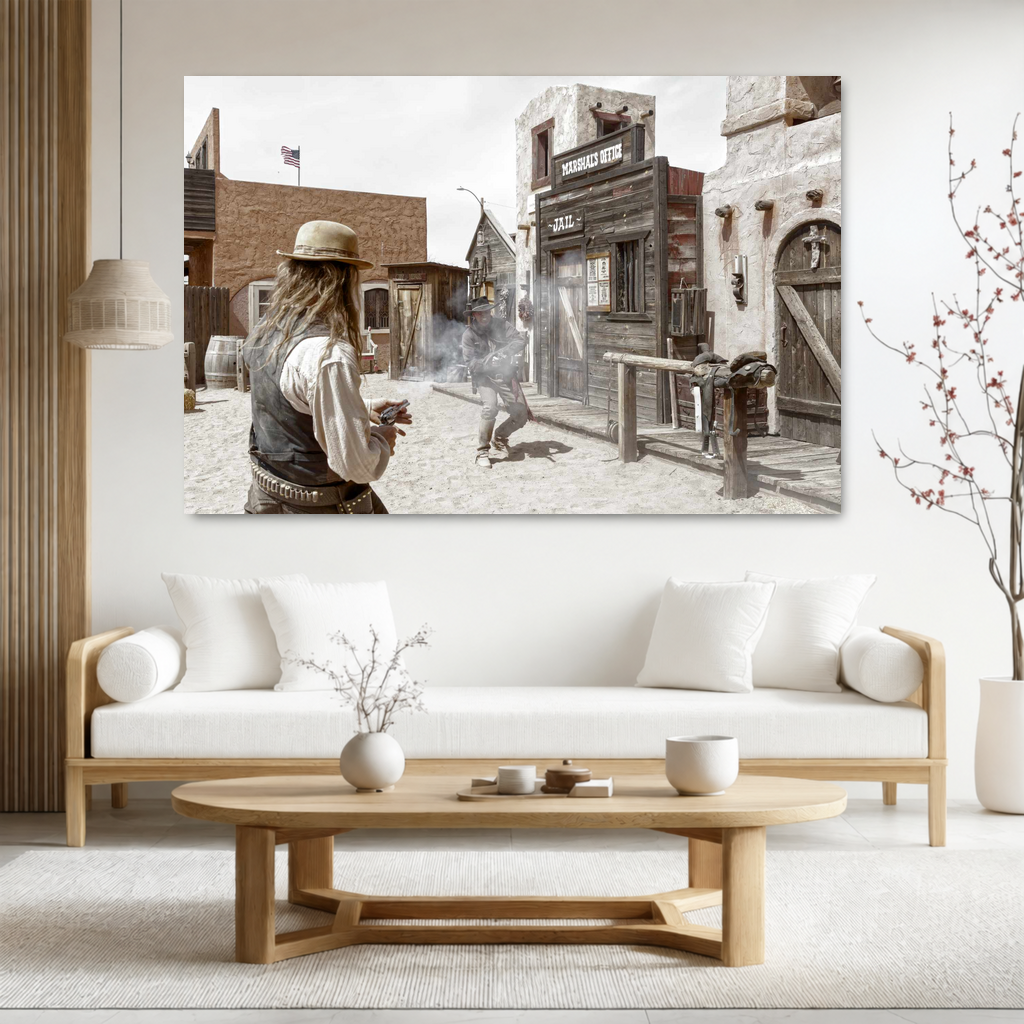 Statement ChromaLuxe® HD Metal Print room view
